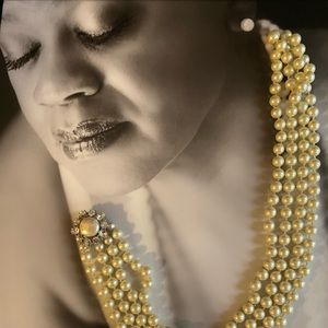 Gerard Yosca Multi-Strand Pearl Necklace